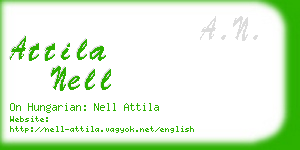 attila nell business card